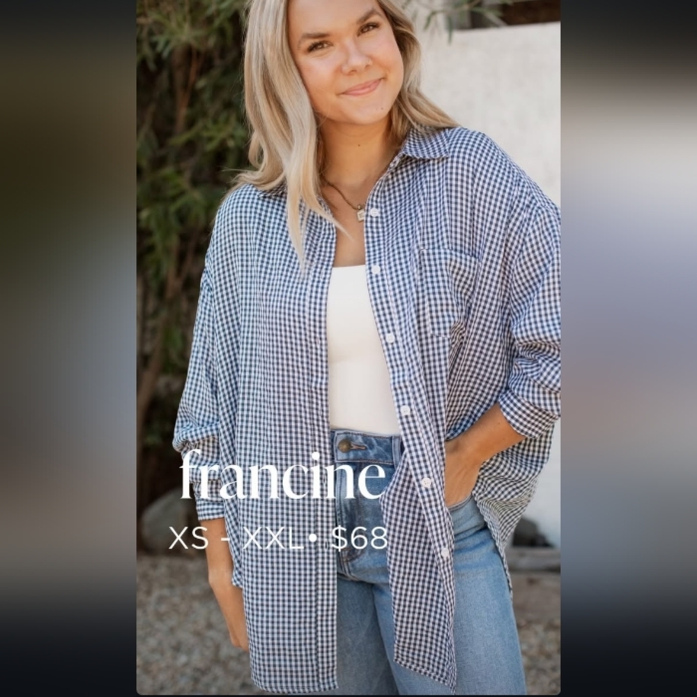 CJLA Francine Button Up Top